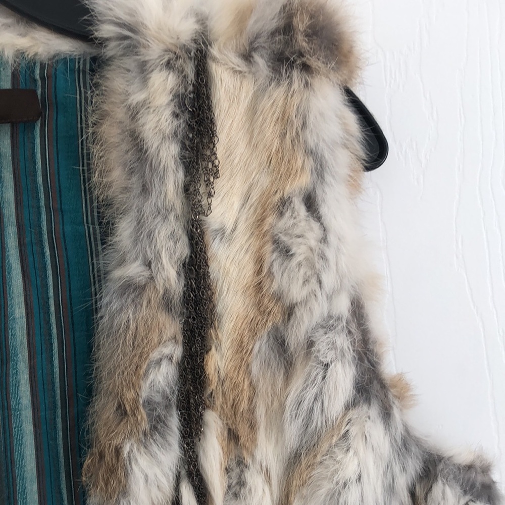 PITC Real Rabbit Fur Vest - Picture 2 of 14
